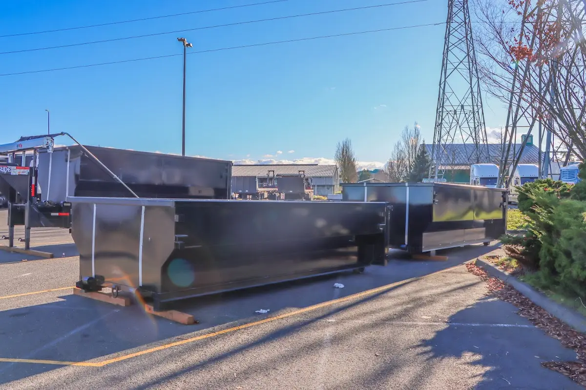 Roll-off dumpster ready for waste disposal at job site for Roofing Dumpster Rental in Verde Village